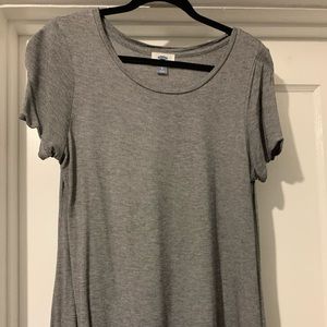 Very thin striped black/gray flowy shirt